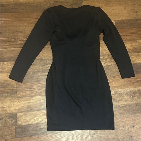 Express Elegant Black Long Sleeve Dress - Picture 5 of 5